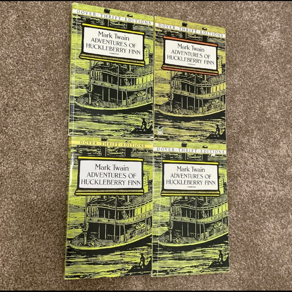 4 Adventures of Huckleberry Finn Story Books